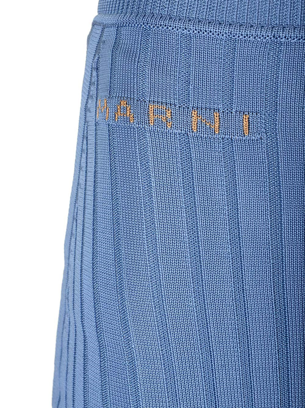 Marni Women Long Celestial Ribbed Skirt