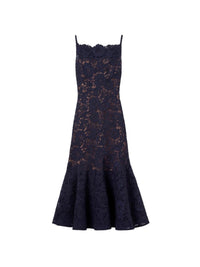 Self-Portrait Women Spiral Lace Midi Dress