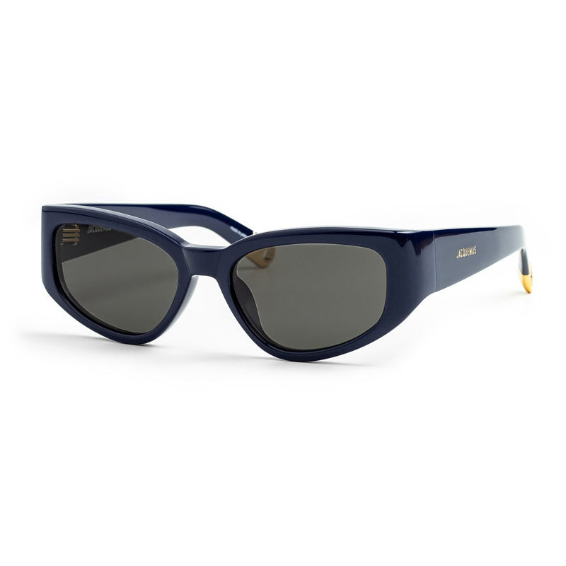 Jacquemus Sunglasses Cat Eye Full Rim, Burgundy Frame and Grey Lens JAC/5C3