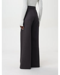 Stella Mccartney Wide Leg Trousers Recycled Wool Blend Women Brown Pants