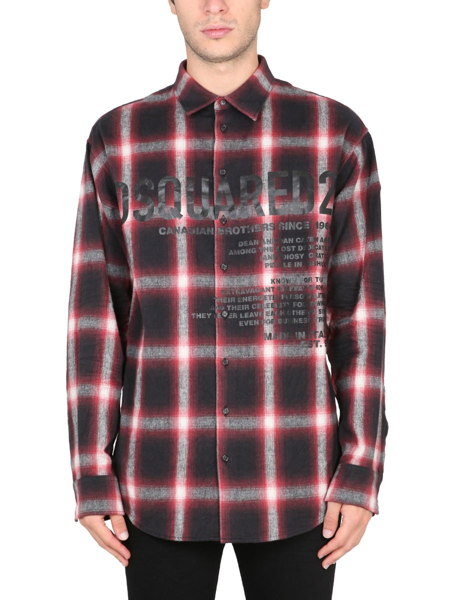 Dsquared2 Men Logo Print Shirt