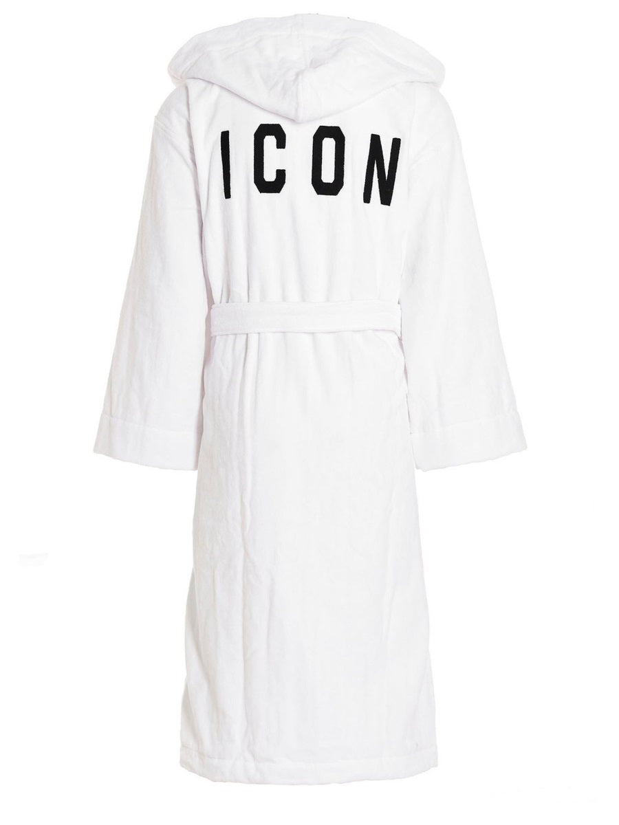 Dsquared2 Unisex Bathrobe With Logo