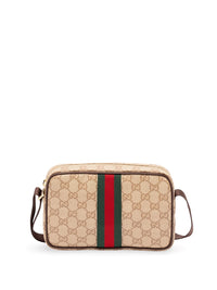 Gucci Men `Gg Coated Web` Crossbody Bag