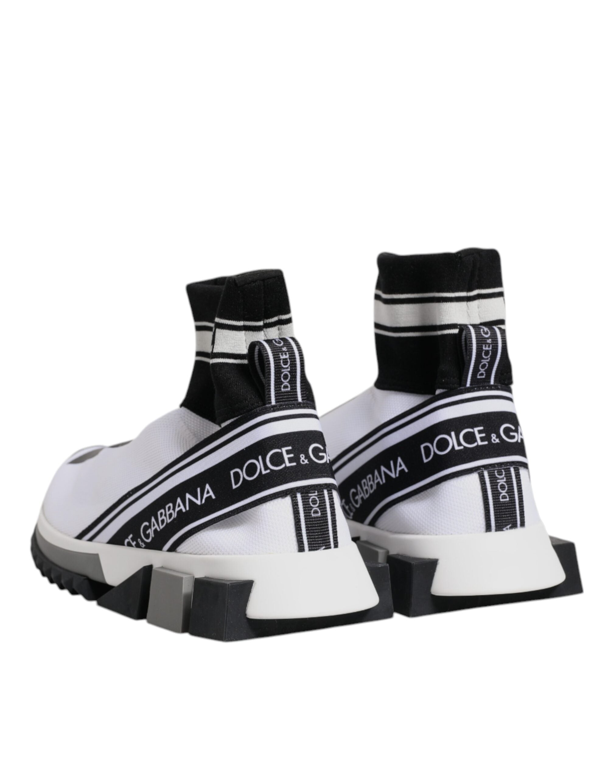 【新品】DOLCE&GABBANA ソックススニーカー　40 Dolce & Gabbana White Black Sorrento Socks Sneakers Men's Shoes