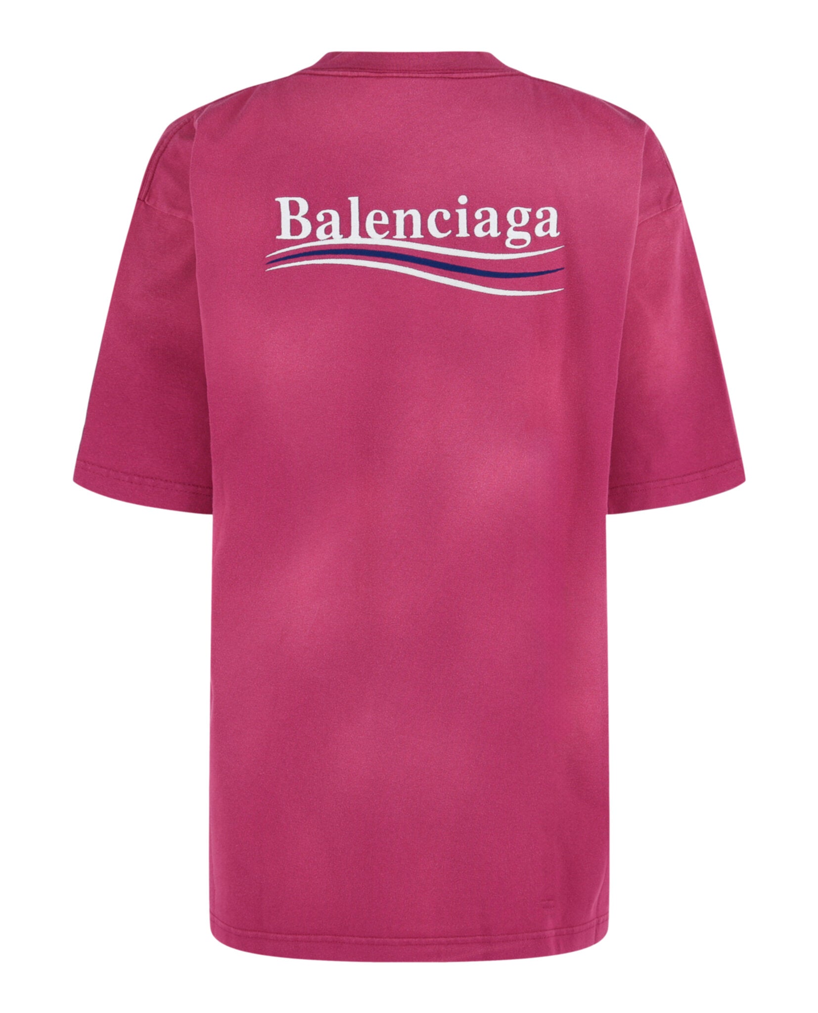 Balenciaga Balenciaga Womens Political Campaign Logo-Embroidered T-Shirt