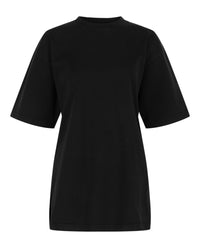 Balenciaga Balenciaga Womens Medium Fit Crystal Embellished Logo T-Shirt