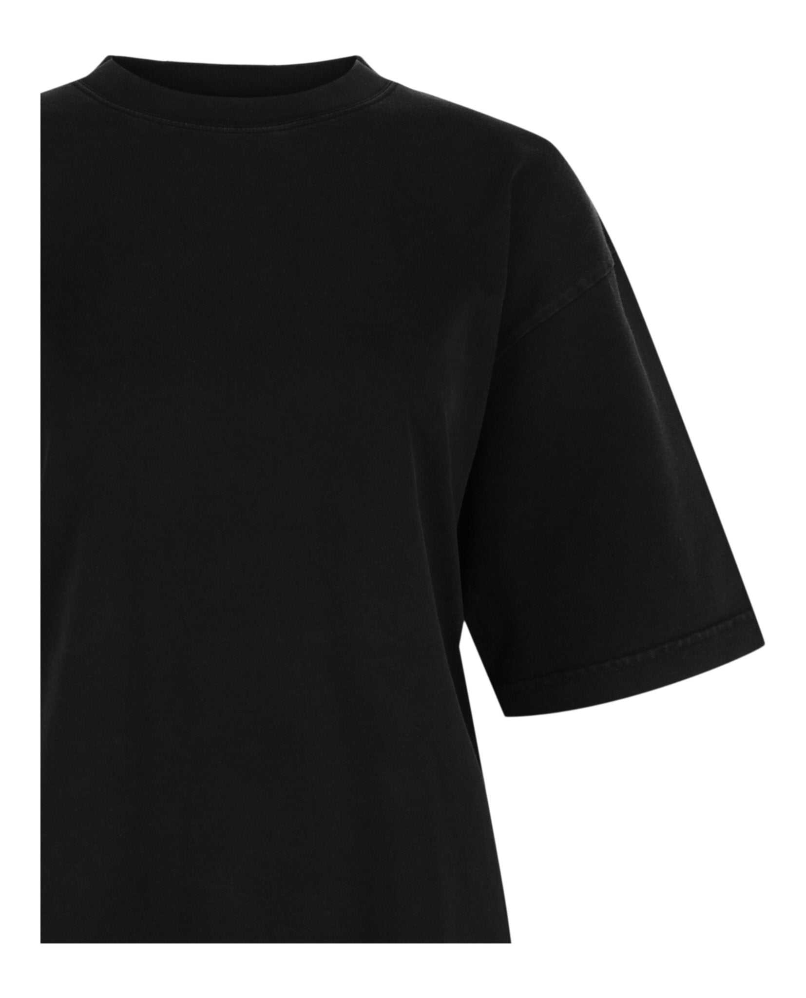 Balenciaga Balenciaga Womens Medium Fit Crystal Embellished Logo T-Shirt