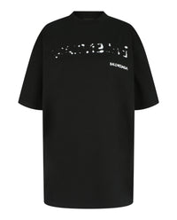 Balenciaga Womens Oversized Hand Drawn T-Shirt