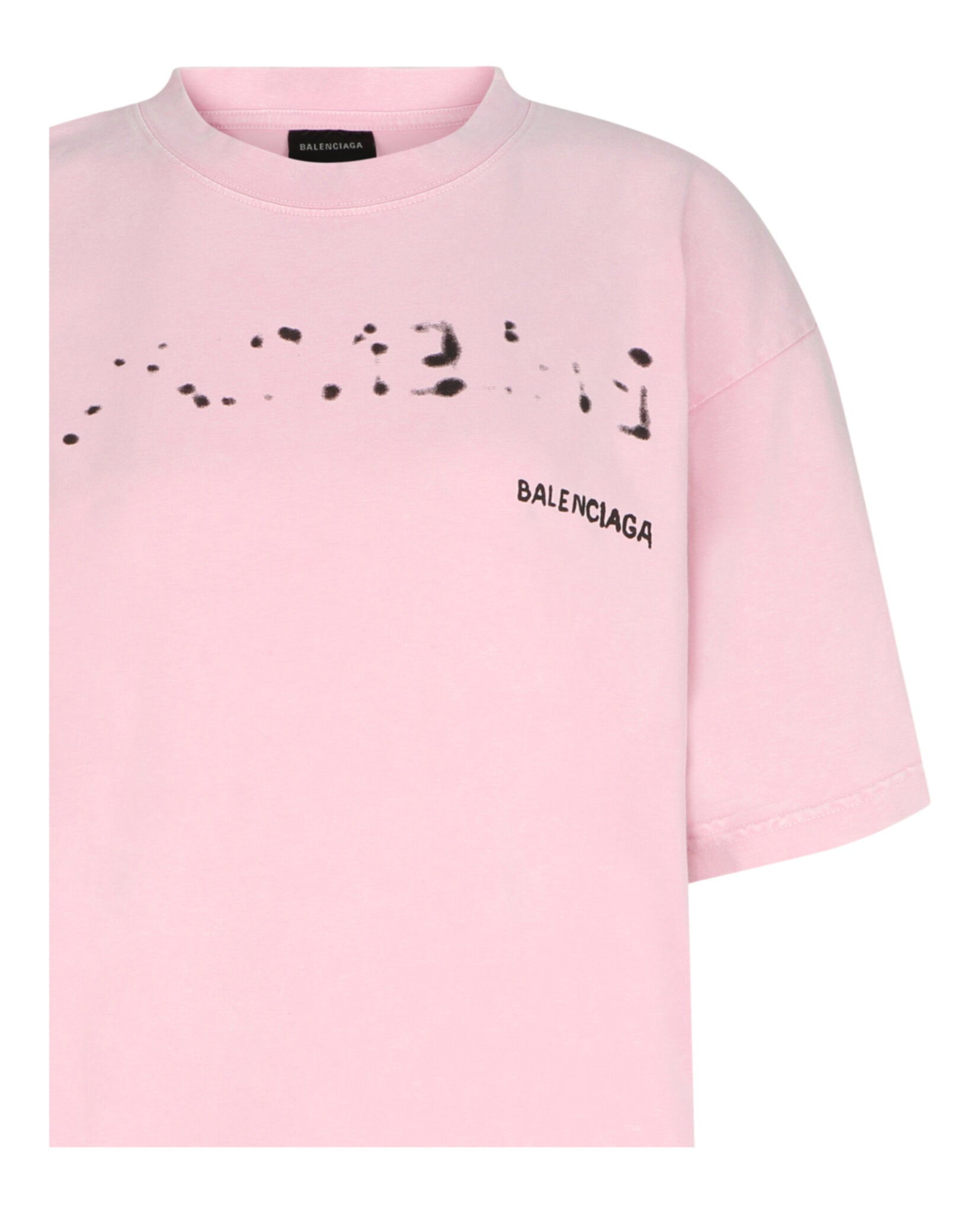 Balenciaga Womens Oversized Hand Drawn T-Shirt