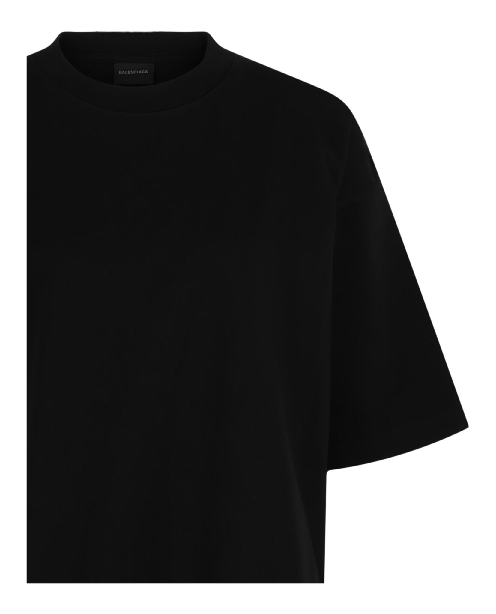 Balenciaga Balenciaga Womens Handwritten Logo Crystal-Embellished T-Shirt