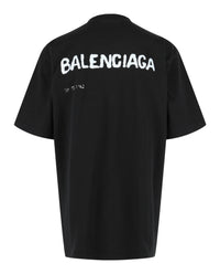Balenciaga Mens Oversized Hand Drawn T-Shirt