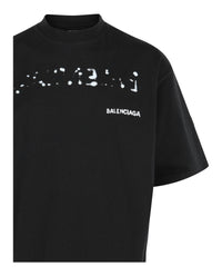 Balenciaga Mens Oversized Hand Drawn T-Shirt