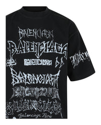Balenciaga Mens DIY Metal Vintage T-shirt