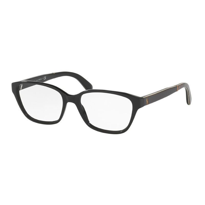 Polo Ralph Lauren Polo Ralph Lauren Eyeglasses Square Full Rim, Black Frame and Clear Demo Lenses Lens PH21655001