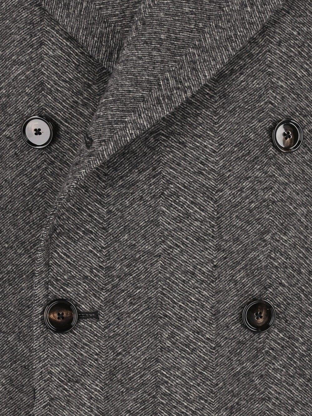 Tagliatore Men Double-Breasted Herringbone Coat