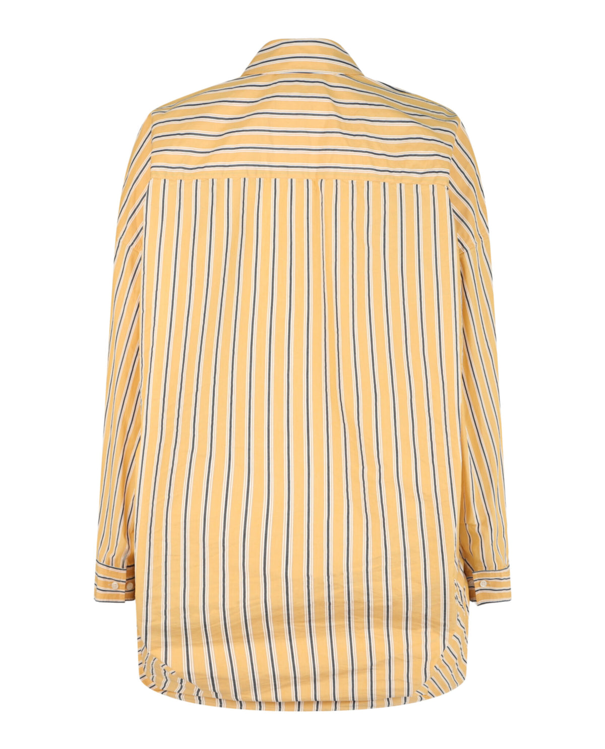 Balenciaga Womens Striped Poplin Cocoon Shirt