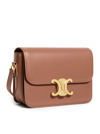 Celine Women Teen Triomphe Bag In Polished Calfskin