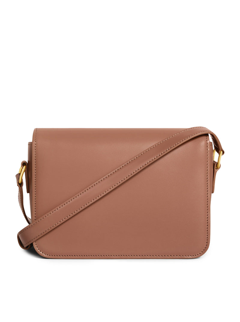 Celine Women Teen Triomphe Bag In Polished Calfskin