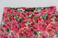 Dolce & Gabbana Multicolor Floral Knee Capris Shorts Women's Pants