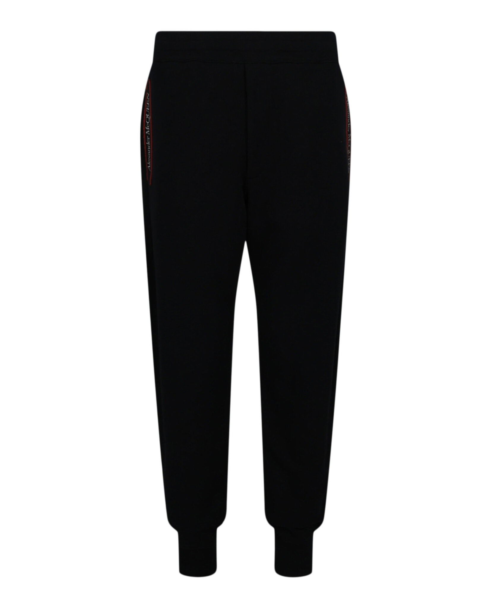 Alexander McQueen Mens Selvedge Logo Tape Detail Joggers