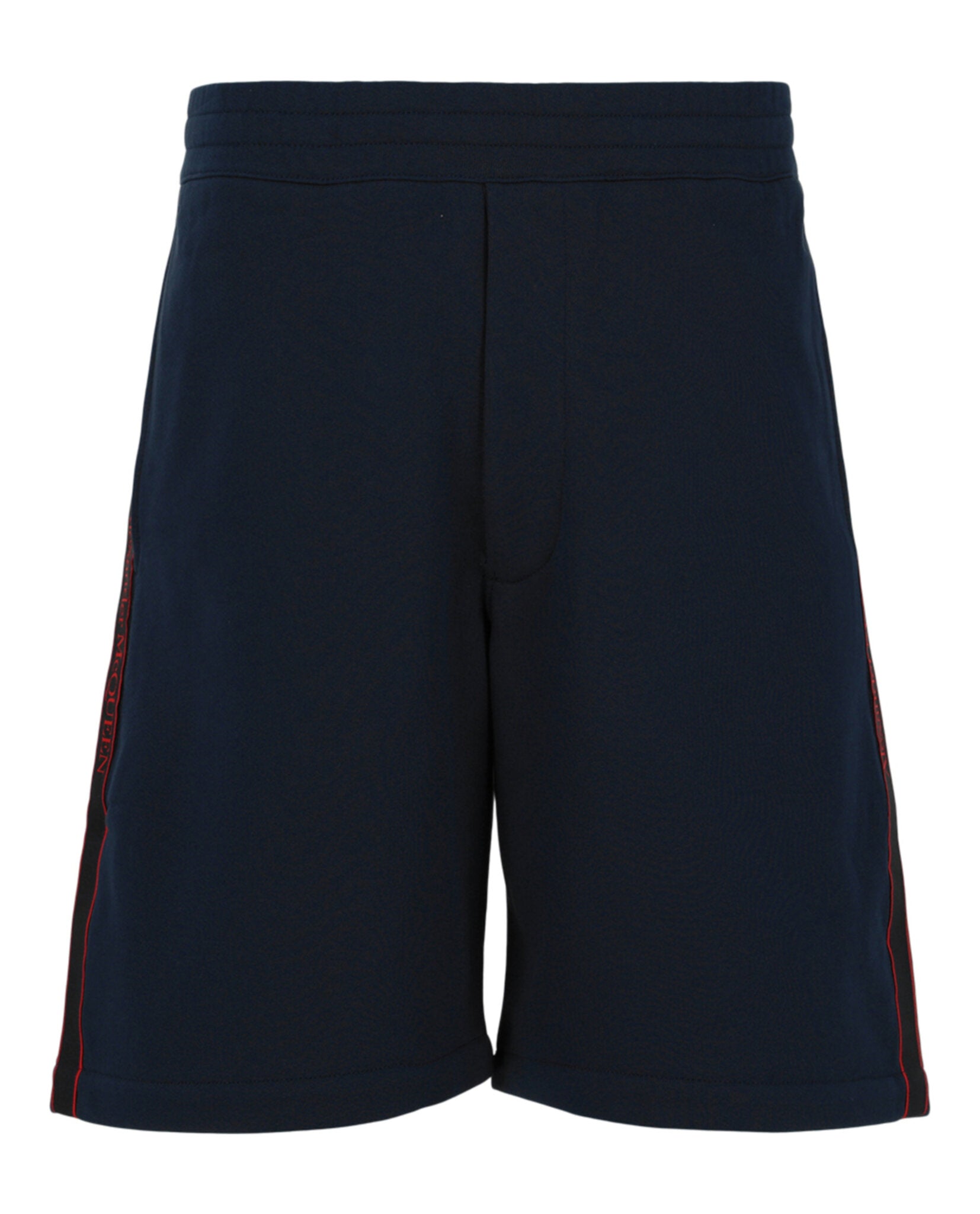 Alexander McQueen Mens Logo Tape Shorts Navy