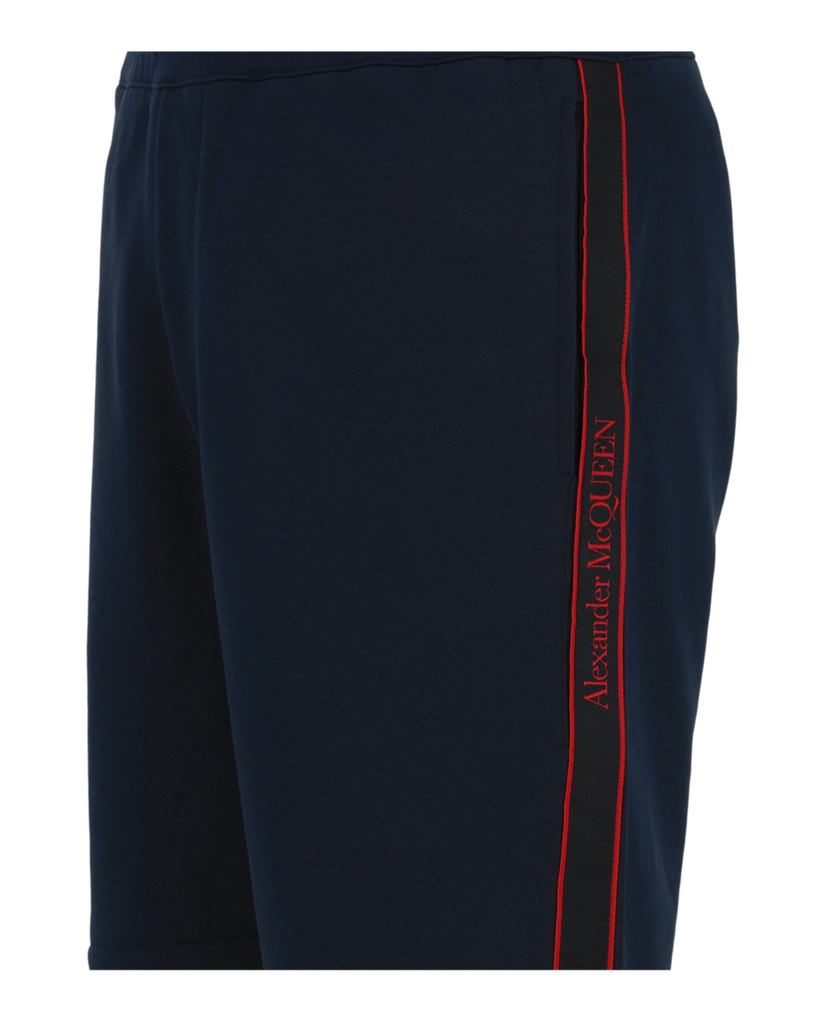 Alexander McQueen Mens Logo Tape Shorts