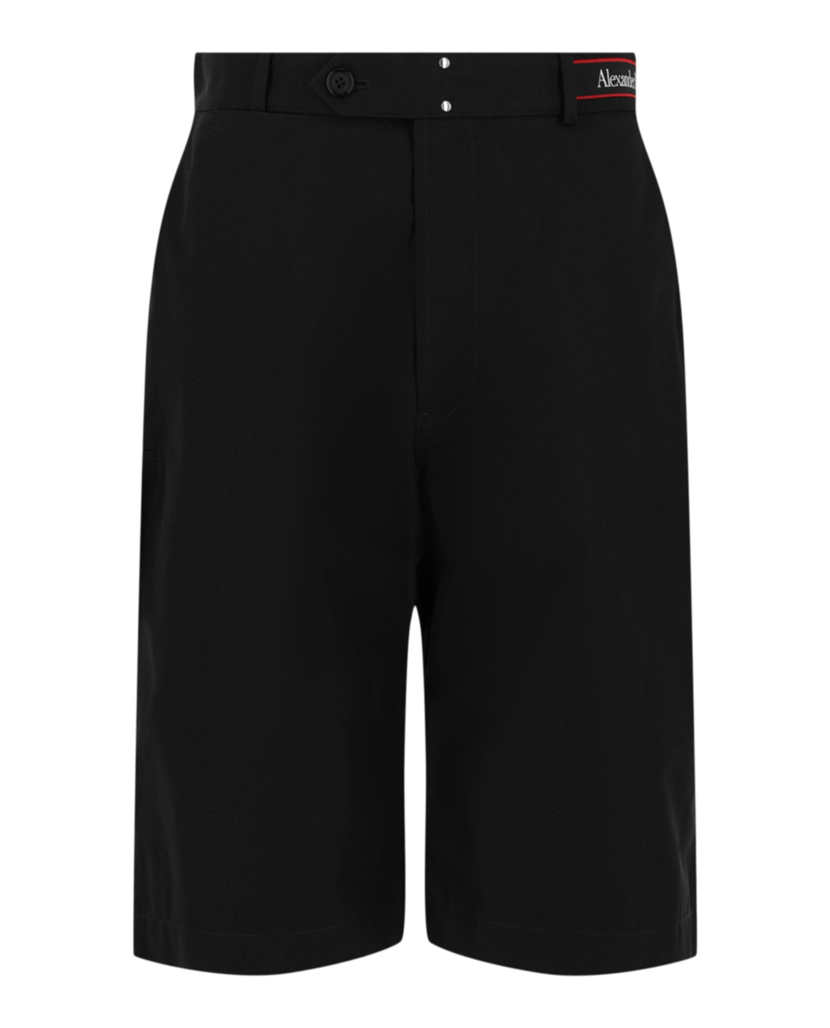 Alexander McQueen Mens Logo Tape Shorts