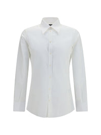 DOLCE & GABBANA Dolce & Gabbana Men Gold Cotton Poplin Shirt