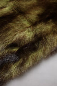 Dolce & Gabbana Multicolor Fur Shawl Neck Wrap Cover Collar Women's Scarf