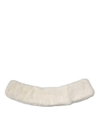 Dolce & Gabbana White Mink Fur Collar Women Neck Wrap Women's Scarf