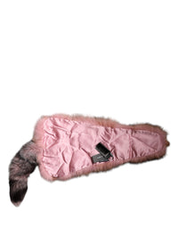 Dolce & Gabbana Pink Frost Fox Fur Neck Warmer Winter Women's Scarf