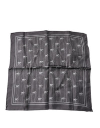 Dolce & Gabbana Brown Elephant Fantasy Handkerchief Women's Scarf