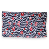 Dolce & Gabbana Multicolor Stripes Seashells Beach Women's Towel