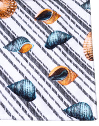 Dolce & Gabbana Multicolor Stripes Seashells Beach Women's Towel