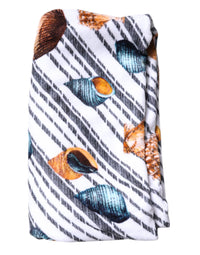 Dolce & Gabbana Multicolor Stripes Seashells Beach Women's Towel