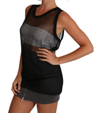 Dolce & Gabbana Black Mesh Transparent Blouse Women's T-shirt