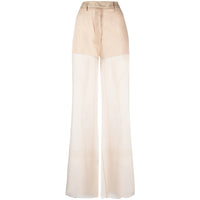 Prada Neutrals Trousers - Flared Trousers Women