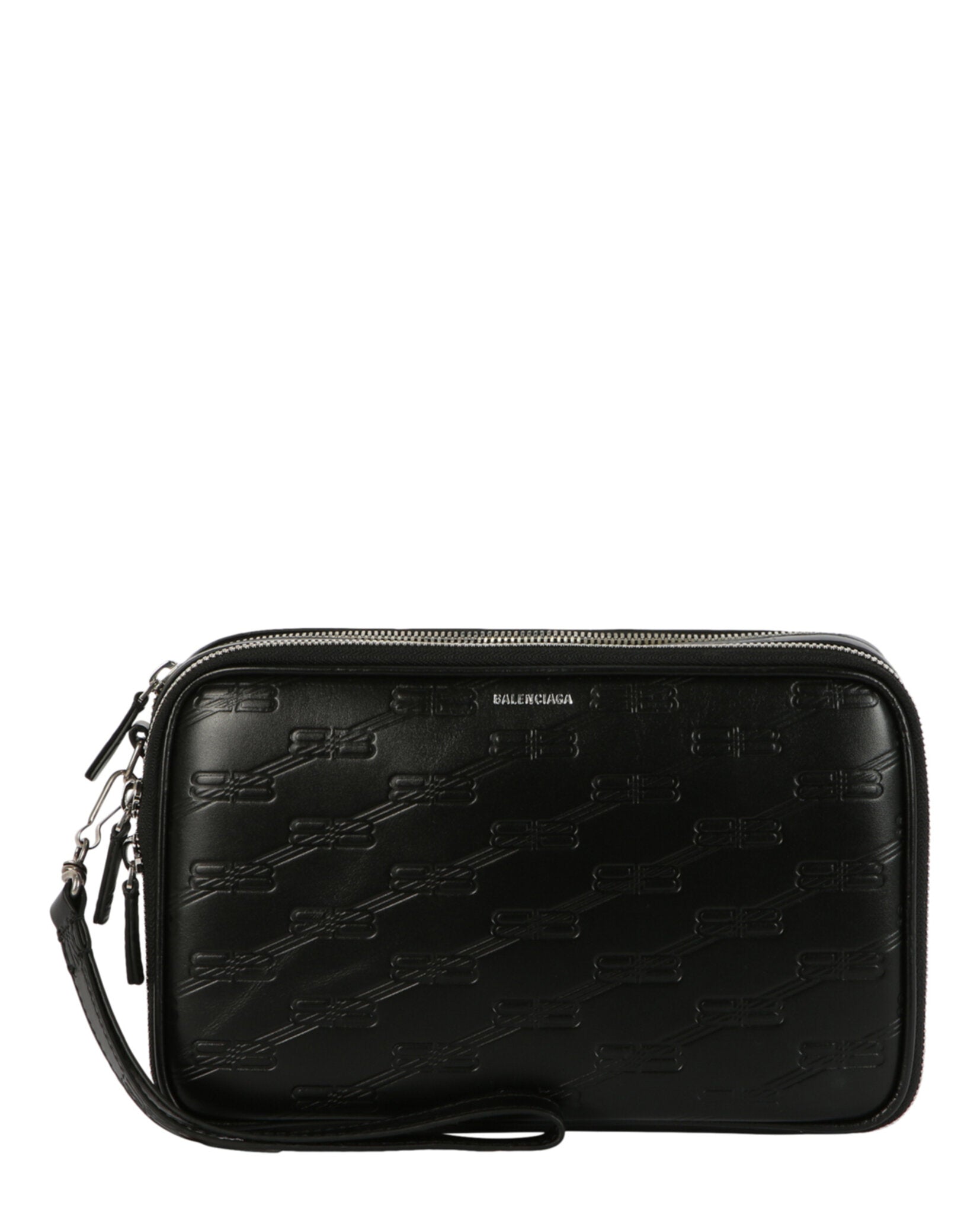 Balenciaga Mens Signature Double Zip Pouch