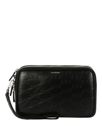 Balenciaga Mens Signature Double Zip Pouch
