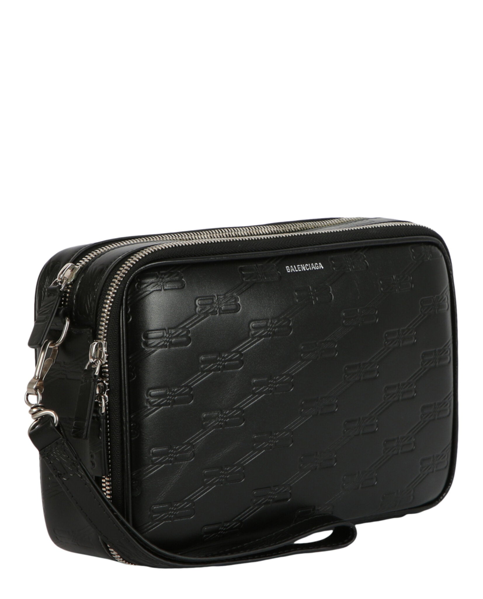 Balenciaga Mens Signature Double Zip Pouch