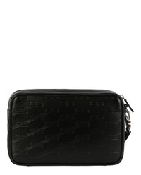 Balenciaga Mens Signature Double Zip Pouch