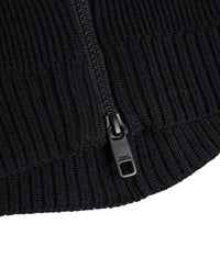 Dolce & Gabbana Black Wool Whole Head Wrap Balaclava Men's Hat
