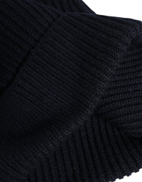 Dolce & Gabbana Blue Cashmere Knitted Winter Beanie Men's Hat
