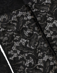 Dolce & Gabbana Black Floral Lace Whole Head Wrap Women's Hat
