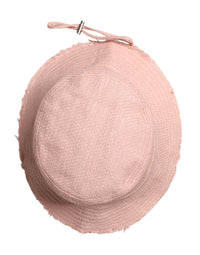Dolce & Gabbana Pink Cotton Wide Brim Bucket Women's Hat