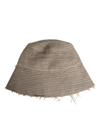 Dolce & Gabbana Beige Linen Wide Brim Bucket Men's Hat