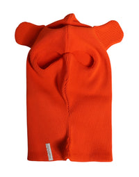 Dolce & Gabbana Orange Cotton Whole Head Wrap Balaclava Men's Hat