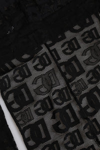 Dolce & Gabbana Black Logo Mesh Whole Head Wrap Women's Hat