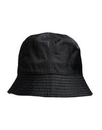 Dolce & Gabbana Black Cotton Wide Brim Bucket Men's Hat