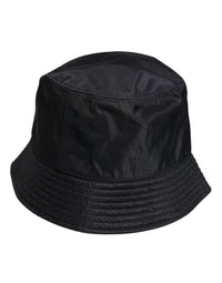 Dolce & Gabbana Black Cotton Wide Brim Bucket Men's Hat